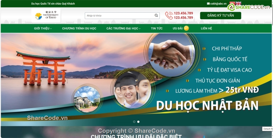 sharecode website du lịch,fullcode website du học,sharecode web du học,Theme WordPress du học quốc tế